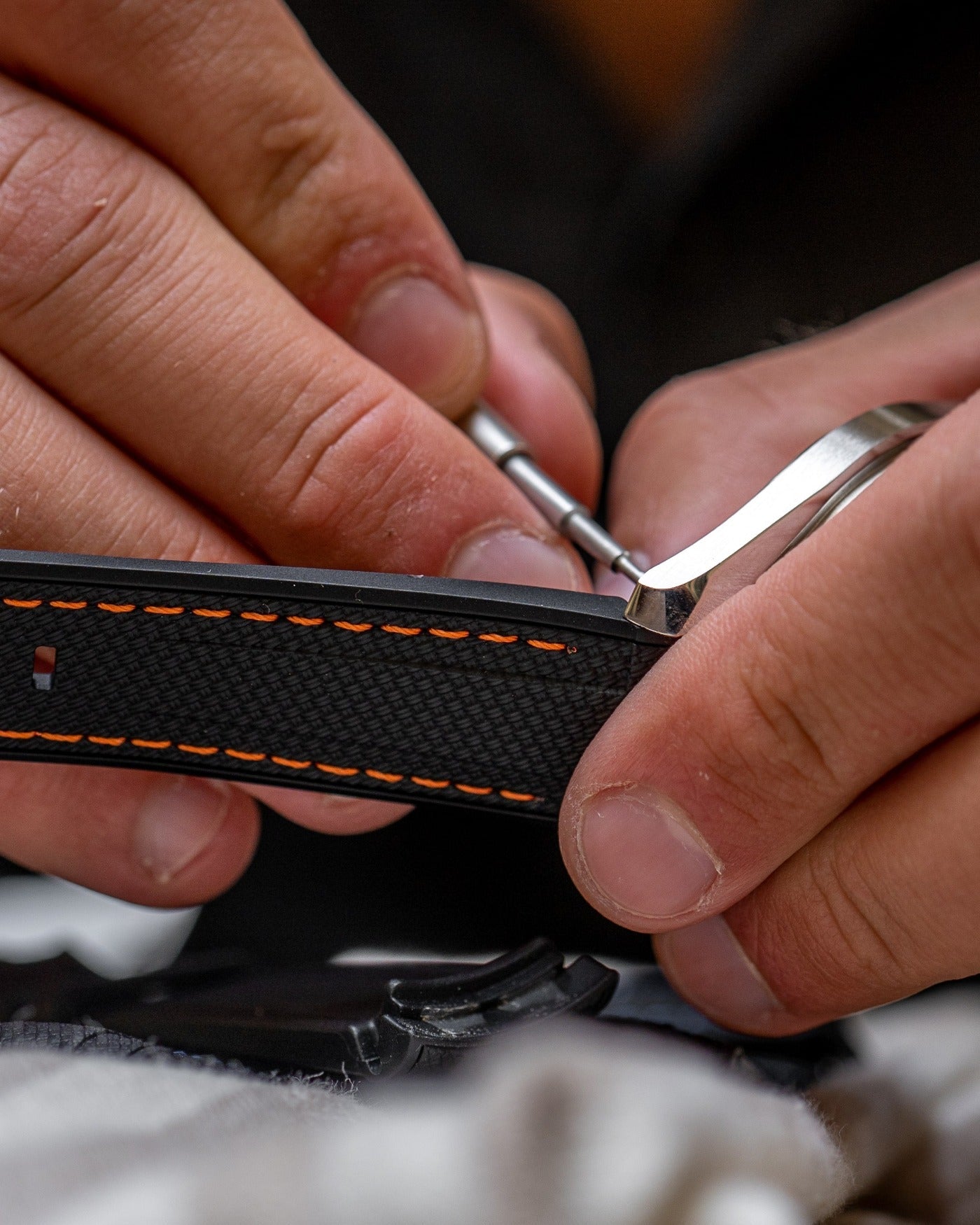 Curved Premium Rubber Strap for Speedmaster - Black