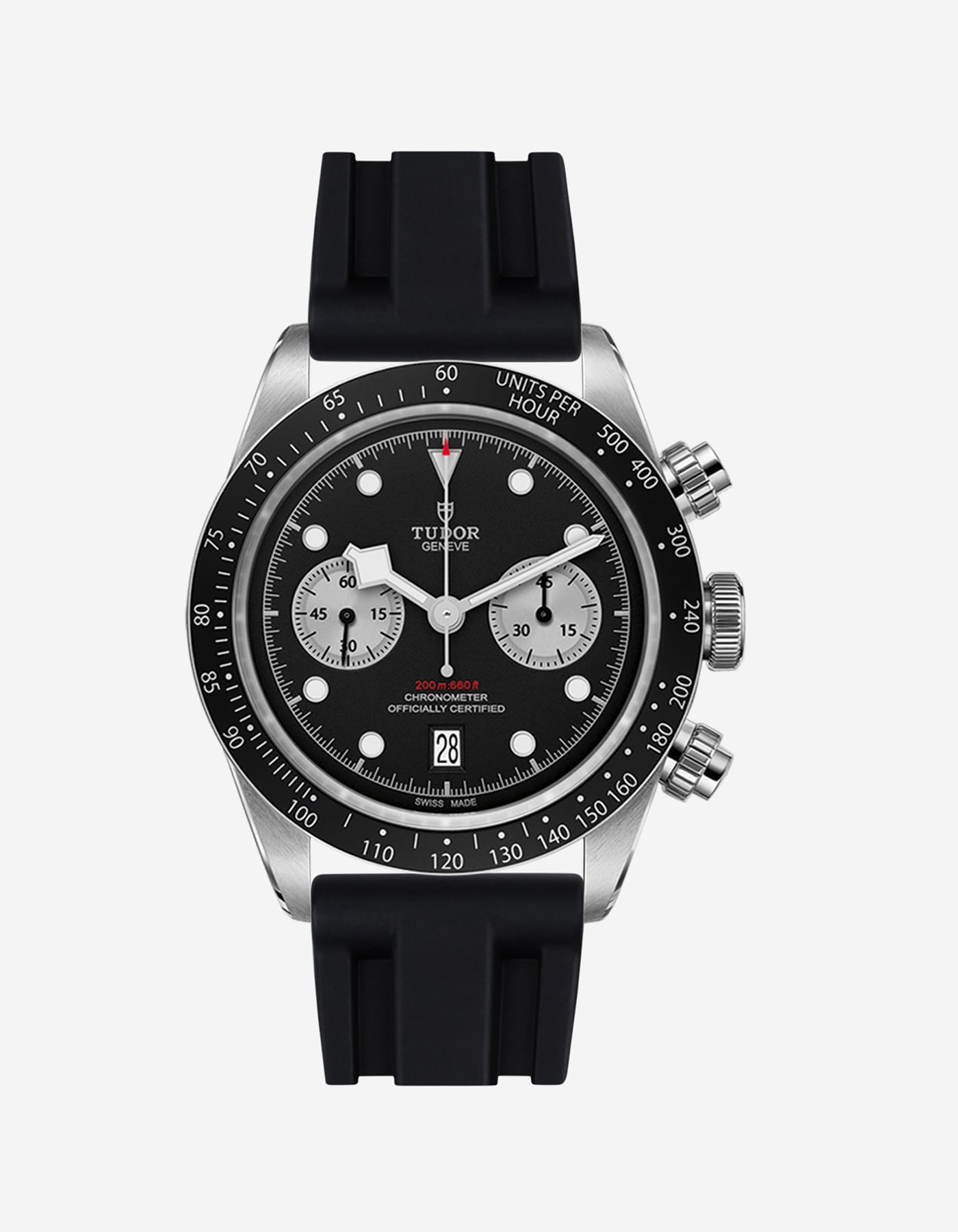 Rubber Strap for Tudor Black Bay Chrono