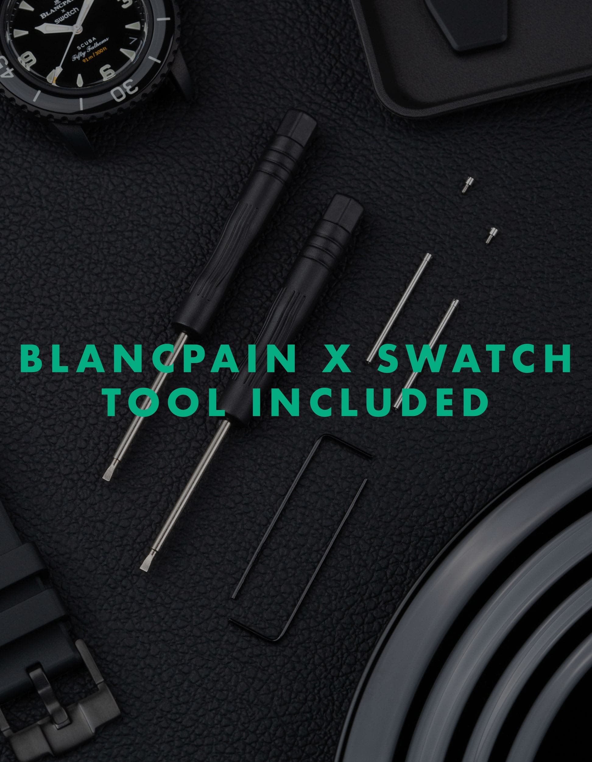 Rubber Strap for Blancpain X Swatch Indian Ocean