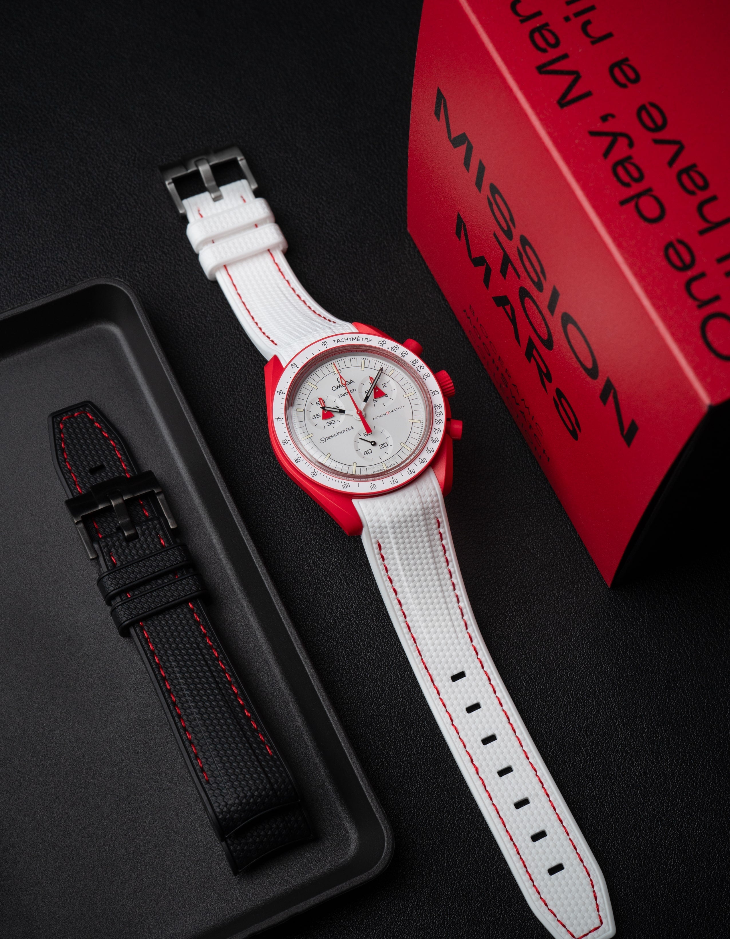 Rubber Strap for Omega X Swatch MoonSwatch Mission to Mars