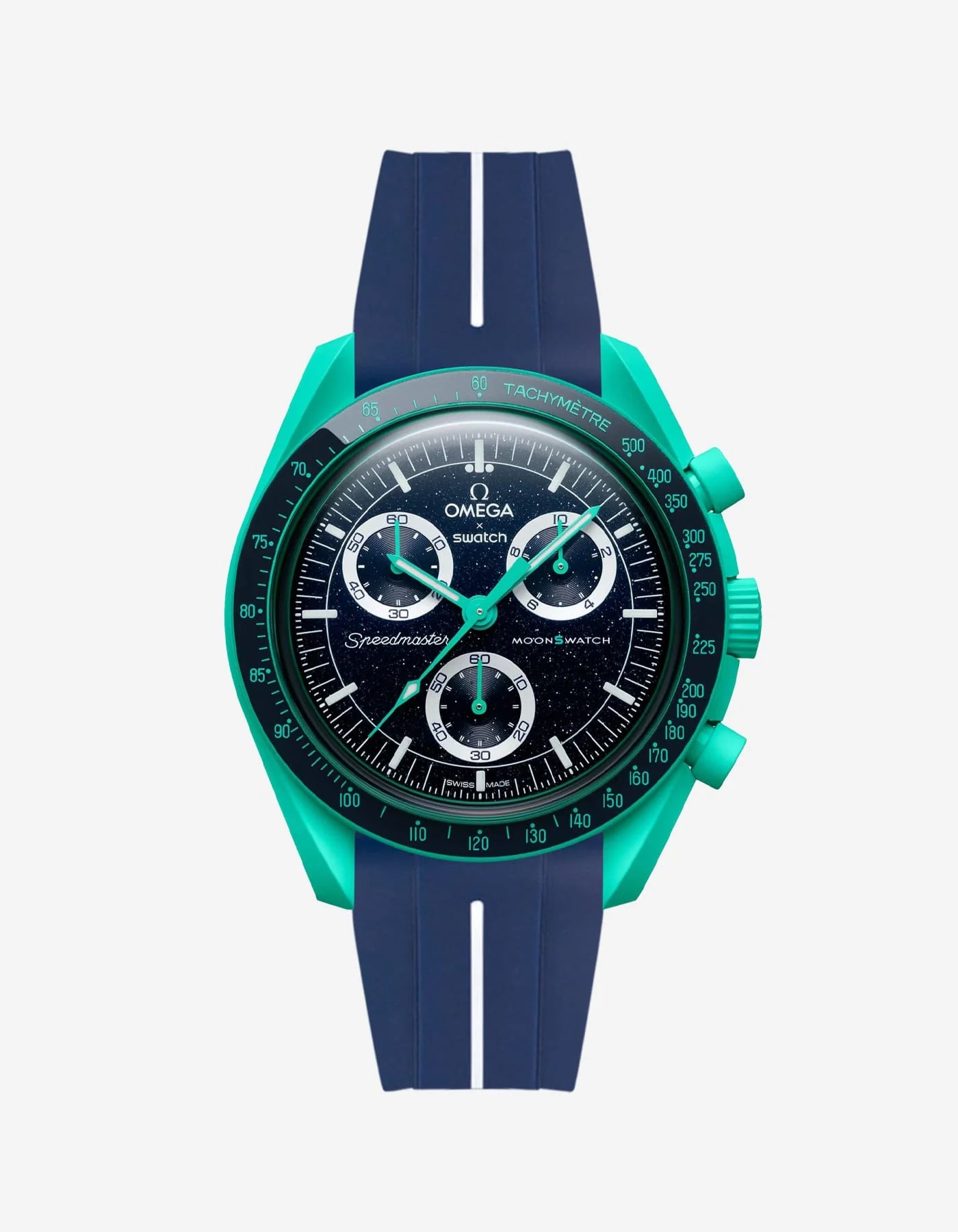 Rubber Strap for Omega X Swatch MoonSwatch Mission to Earth- Polar Lights