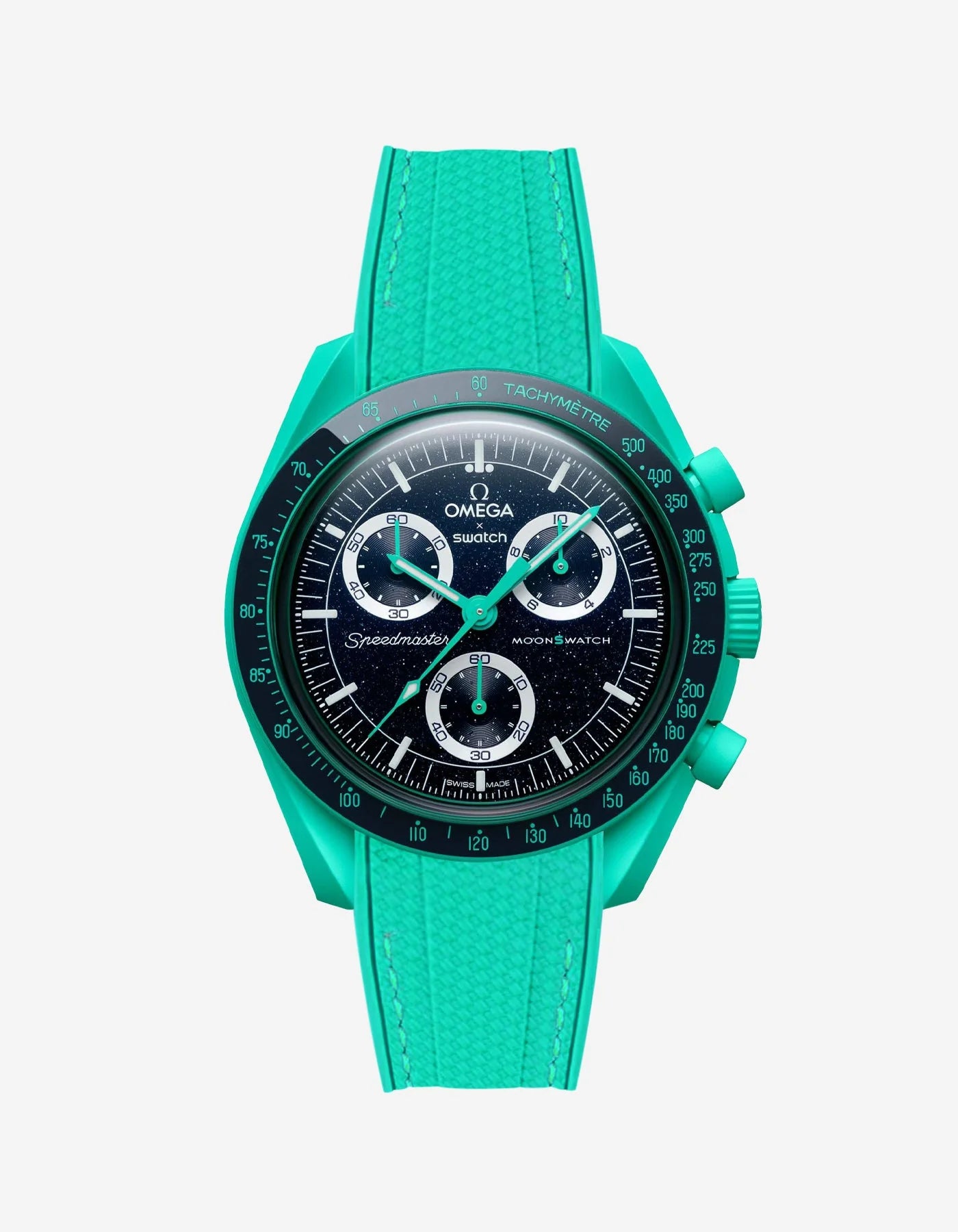 Rubber Strap for Omega X Swatch MoonSwatch Mission to Earth- Polar Lights