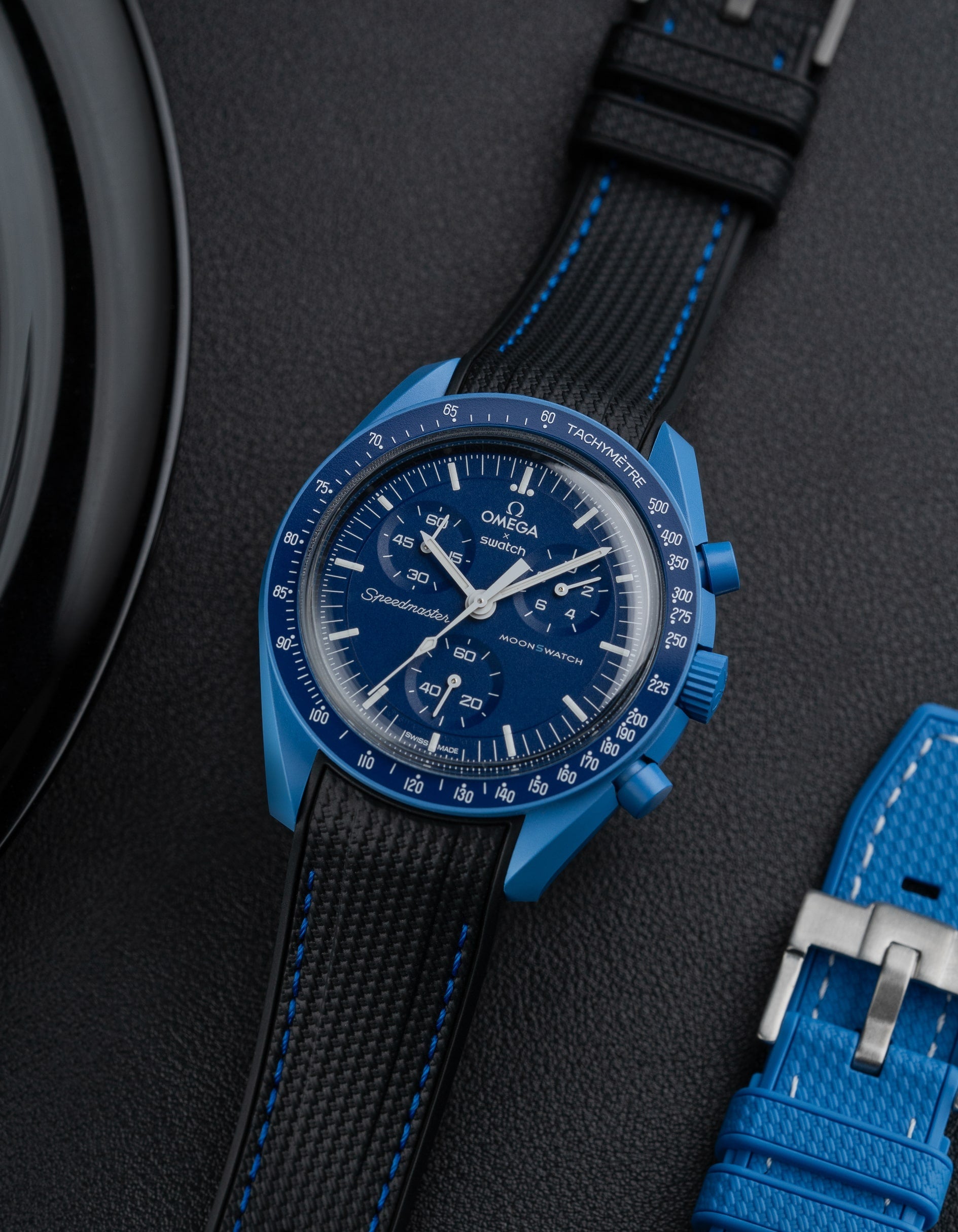 Rubber Strap for Omega X Swatch MoonSwatch Mission to Neptune