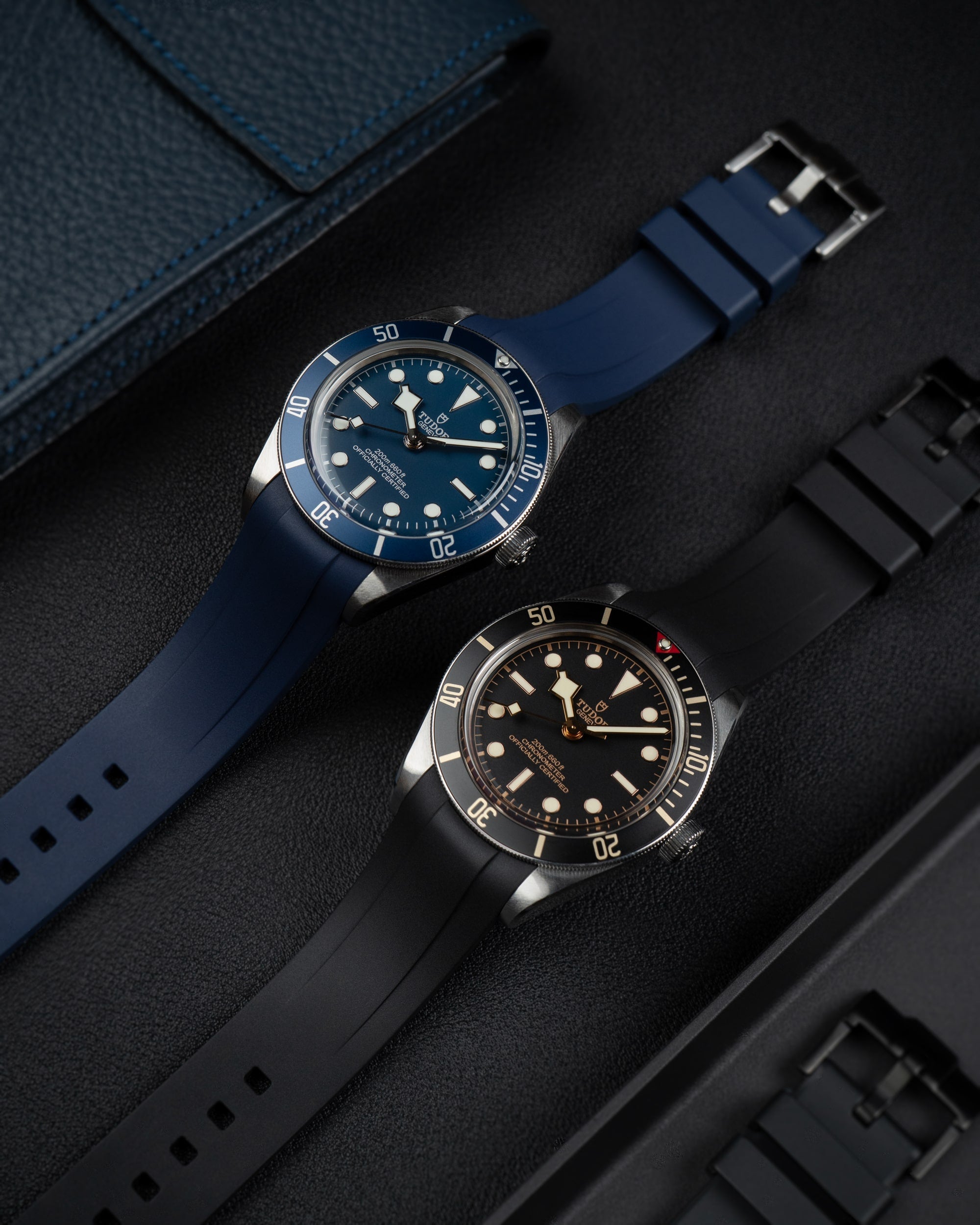 Rubber Strap for Tudor Black Bay 58 Black