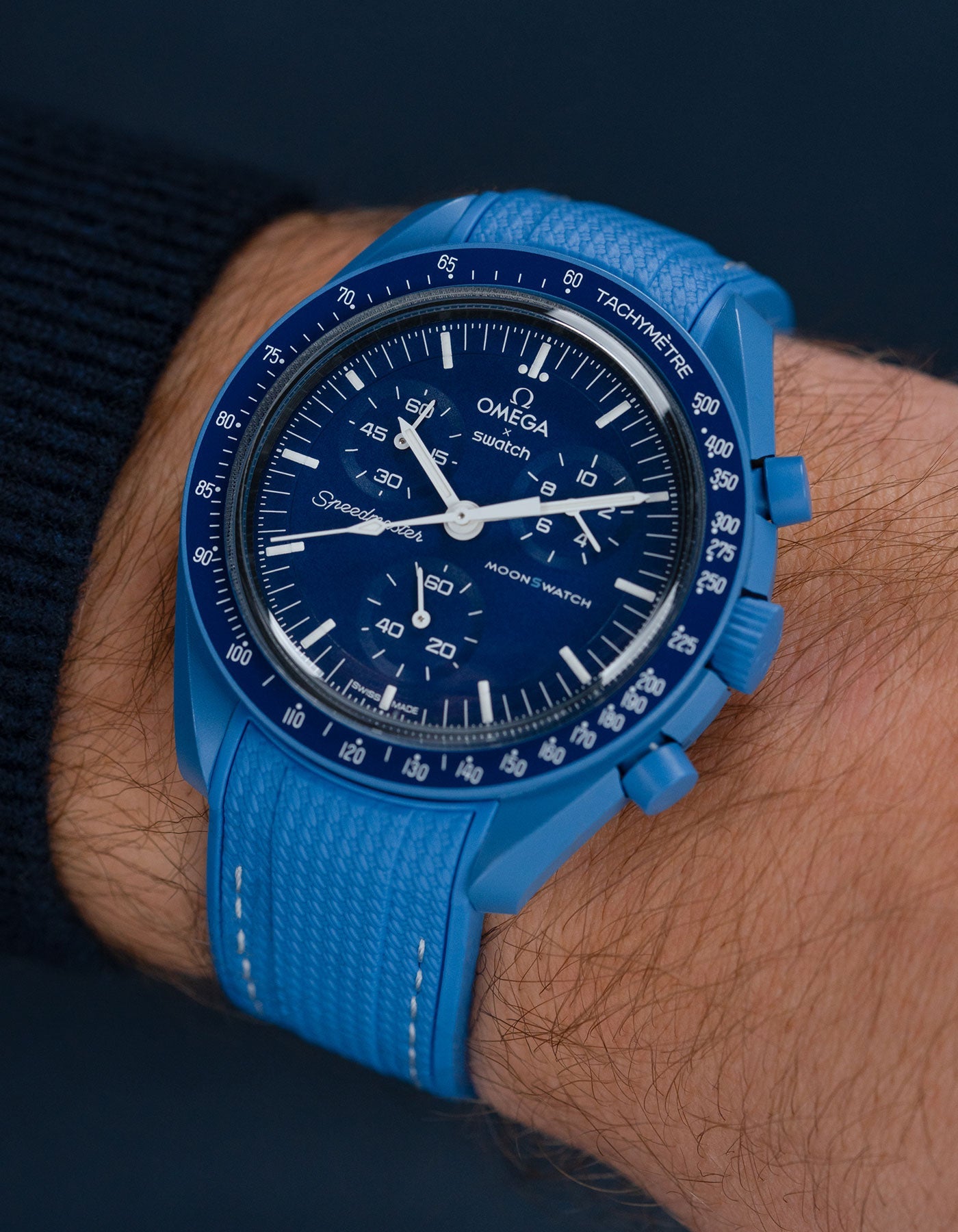Rubber Strap for Omega X Swatch MoonSwatch Mission to Neptune
