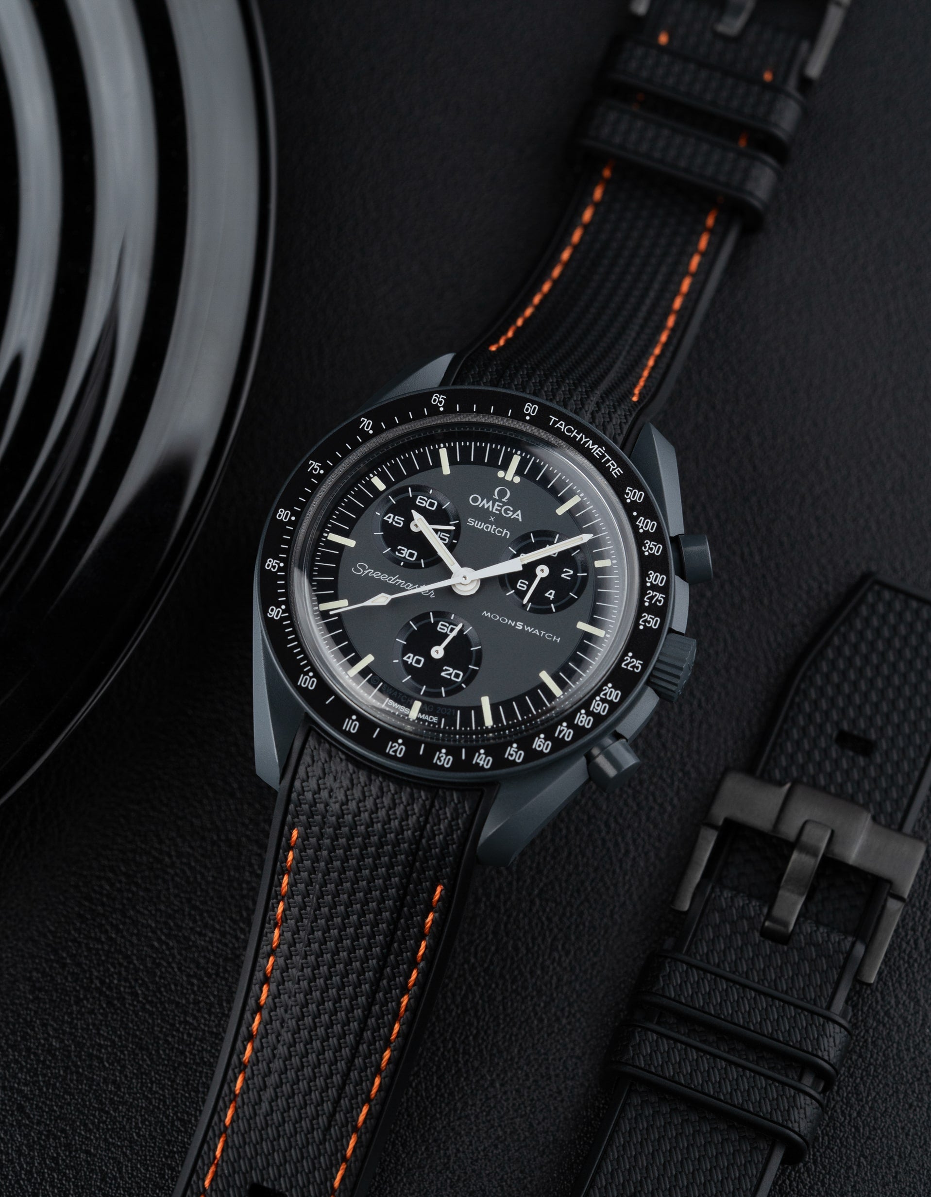 Rubber Strap for Omega X Swatch MoonSwatch Mission to Mercury