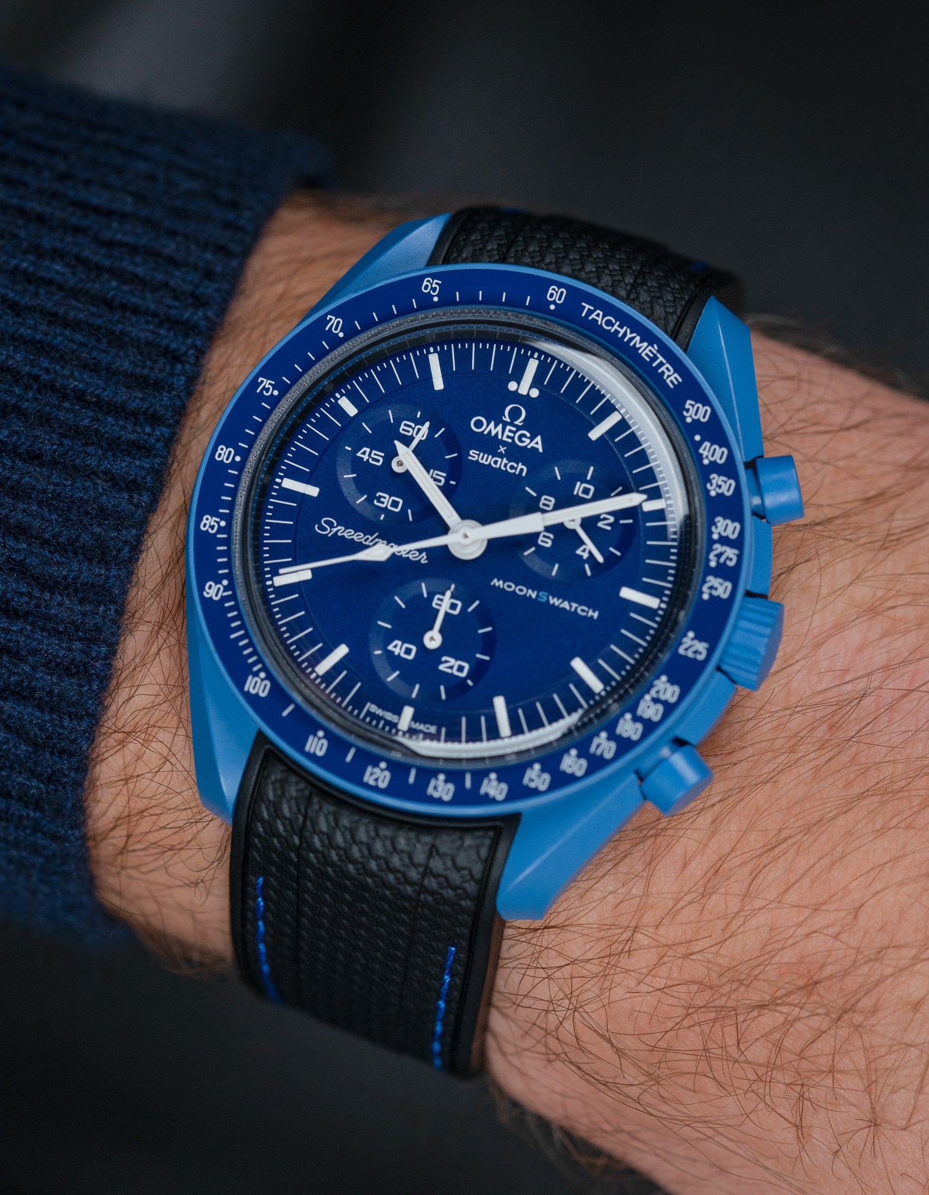 Rubber Strap for Omega X Swatch MoonSwatch Mission to Neptune