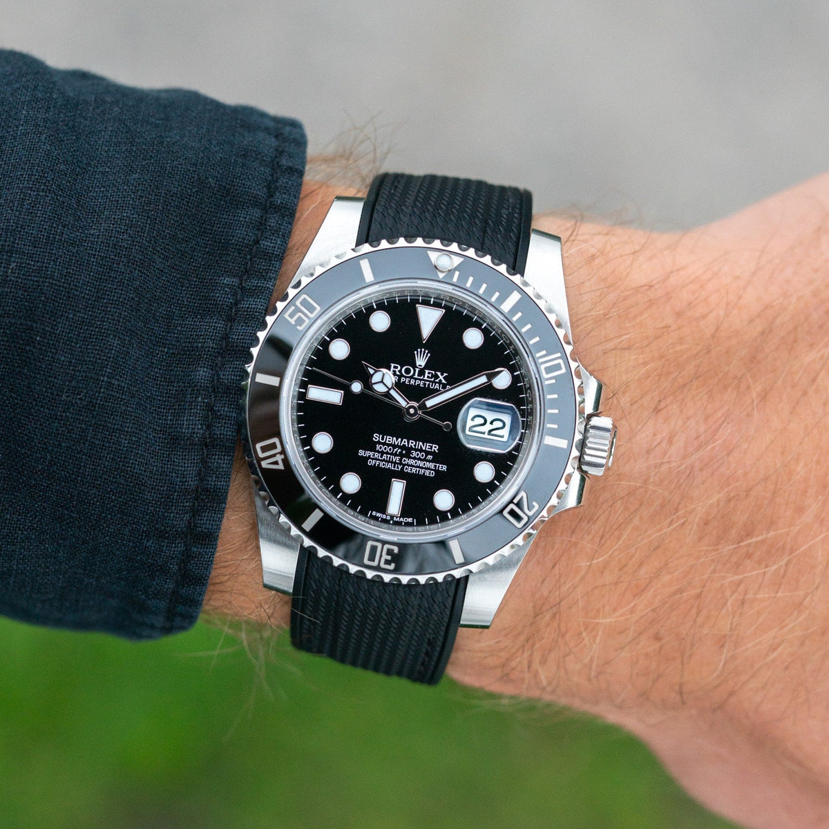 Leather Cinturino Nato Per Rolex Submariner Seiko Submariner